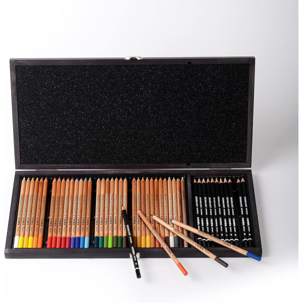 Crayons de couleur - Beaux-arts - Coffret 49 pièces - Rembrandt - Lyra