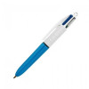 Mini Stylo - 4 Couleurs - Pointe Moyenne - Bic - Corps Bleu pas cher