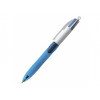 Stylo - 4 Couleurs - Pointe Moyenne - Bic - Grip Corps Bleu pas cher