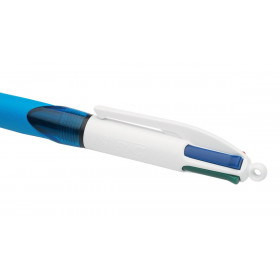 Stylo - 4 Couleurs - Pointe Moyenne - Bic - Grip Corps Bleu | Surdiscount