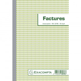 Manifold - Factures A5 Dupli - 14,8X21Cm - Exacompta - 3278E pas cher