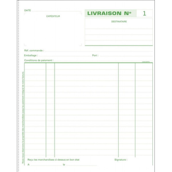 Manifold - Bons de livraison - 21x18cm - Exacompta - 13160E | Surdiscount