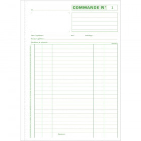 Manifold - Commandes - 21X29,7Cm - 50 Dupli - Exacompta - 13108E | Surdiscount