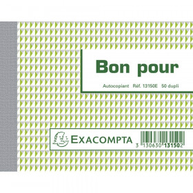 Carnets de bons Exacompta 13150E