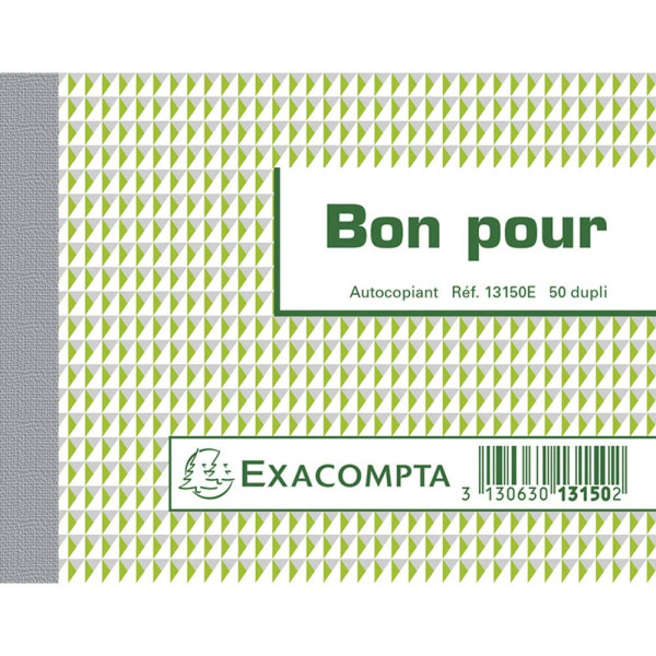 Carnets de bons Exacompta 13150E