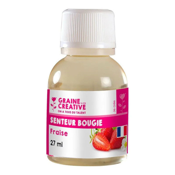 Parfum - Pour bougie à faire soi même - Senteur fraise - 27ml