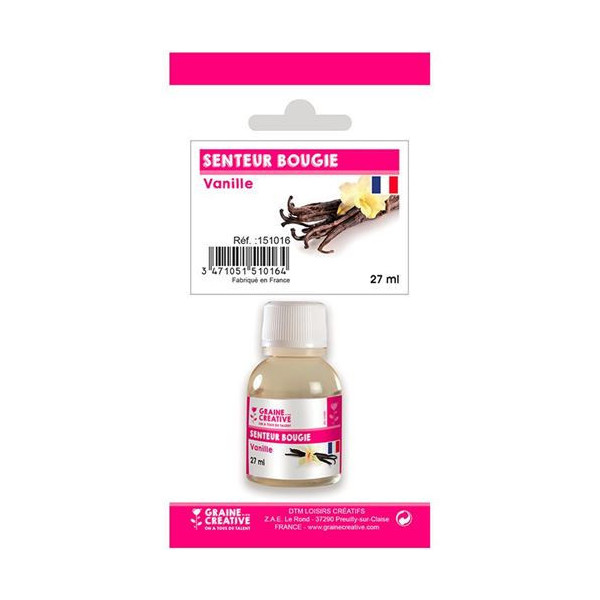 photo-Parfum - Pour bougie à faire soi même - Senteur vanille - 27ml