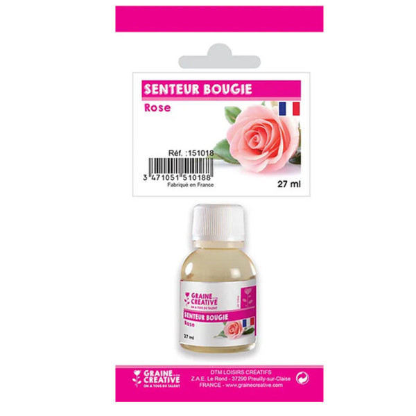photo-Parfum - Pour bougie à faire soi même - Senteur rose - 27ml