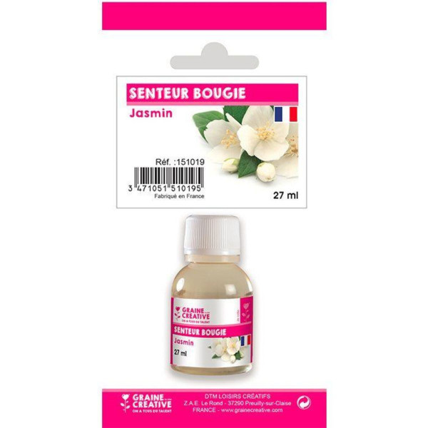 photo-Parfum - Pour bougie à faire soi même - Senteur jasmin - 27ml