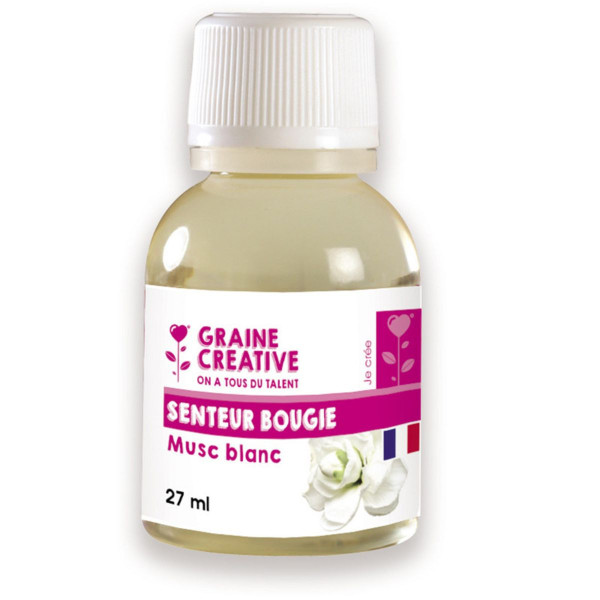 Parfum - Pour bougie à faire soi même - Senteur musc blanc - 27ml