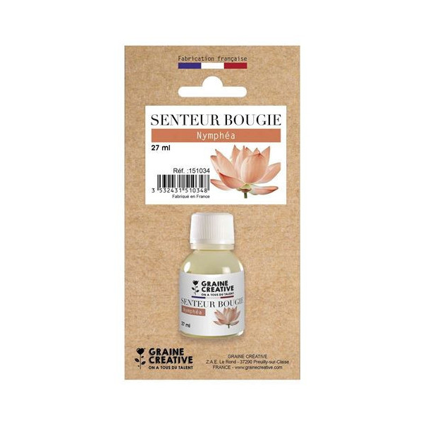 photo-Parfum - Pour bougie à faire soi même - Senteur nymphéa - 27ml