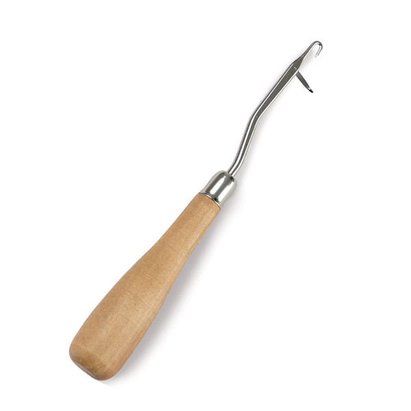 Crochet - Point noué - Manche en bois - 16 cm - Graine Créative