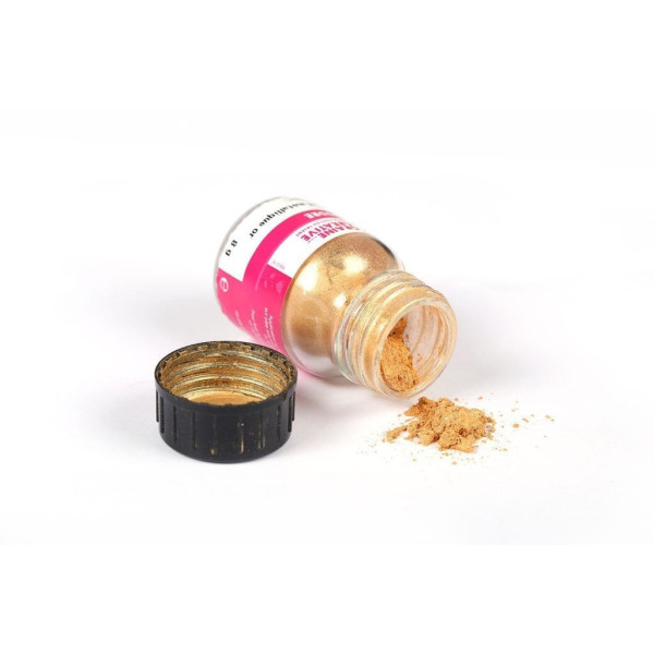 Poudre - Effet métallique or - Pour pâte FIMO - Pot de 8g - Graine Créative