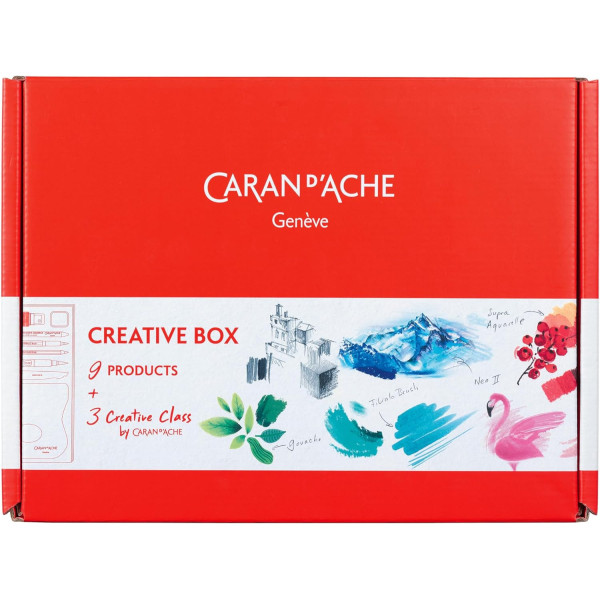photo-Coffret - Caran d'Ache - Creative box - Crayons, feutres et cours en ligne