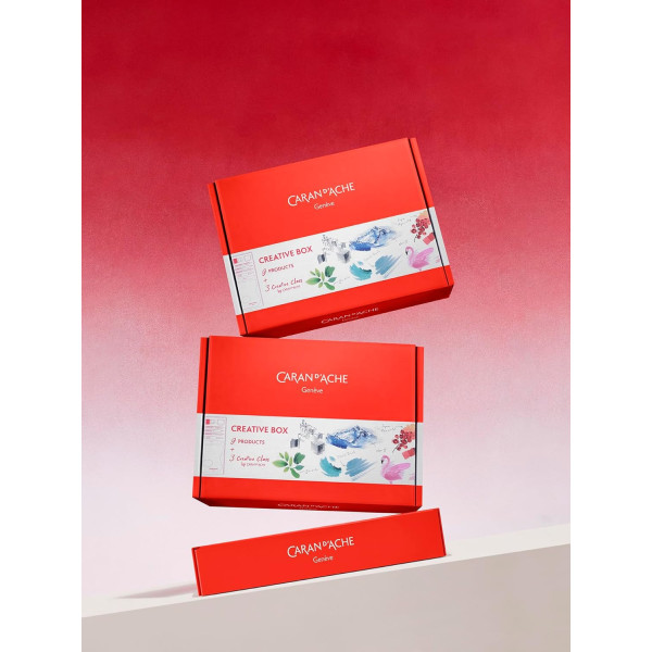 Coffret - Caran d'Ache - Creative box - Crayons, feutres et cours en ligne
