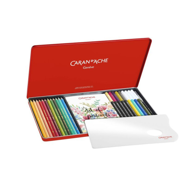 Coffret - Caran d'Ache - Coloriage - Lettering - Botanique - Crayons, feutres et cours en ligne