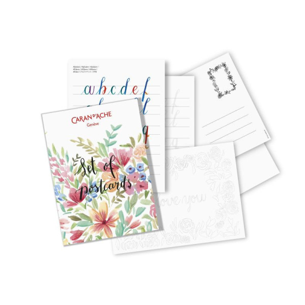 Coffret - Caran d'Ache - Coloriage - Lettering - Botanique - Crayons, feutres et cours en ligne