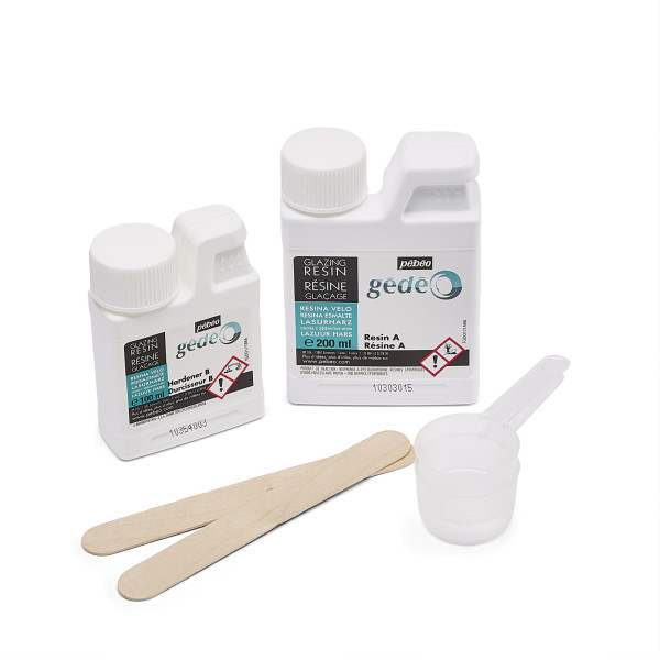 Résine glaçage - Kit - Gédéo - Pébéo - Résine époxy et durcisseur - 300ml