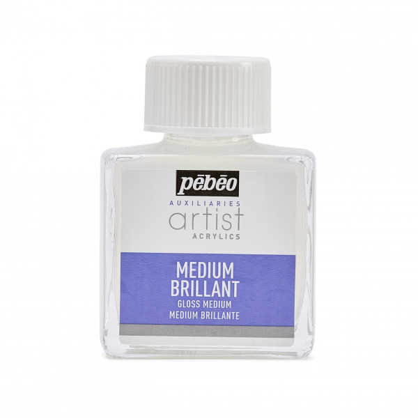 photo-Médium - Brillant - Incolore - Peinture acrylique - Pébéo - Flacon 75ml