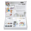Peinture aquarelle - Fine - Coffret - 12 demi godets et accessoires - Pébéo