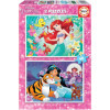 photo-Puzzle - Princesse Disney - Enfant - Ariel et Jasmine - 2 x 48 pièces - Educa