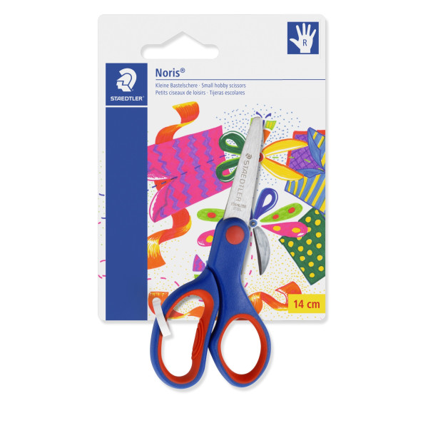1 Paire De Ciseaux À Lame 14 Cm Bout Arrondis Pour Droitiers - Staedtler - pas cher