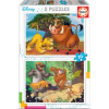 photo-Puzzle - Disney - Enfant - Roi lion - Livre de la jungle - 2 x 20 pièces - Educa