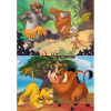 Puzzle - Disney - Enfant - Roi lion - Livre de la jungle - 2 x 20 pièces - Educa