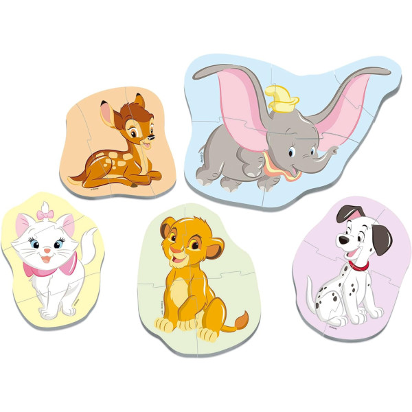 Puzzle - Disney - Enfant - Dès 24 mois - 5 modèles - 3 à 5 pièces - Educa