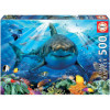 photo-Puzzle - 500 pièces - Le requin blanc et les poissons - 48x34cm - Educa