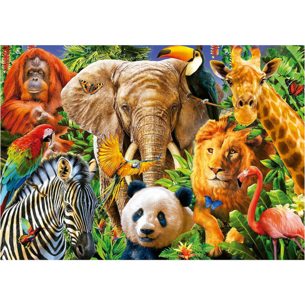 Puzzle - 500 pièces - Les animaux sauvages - 48x34cm - Educa