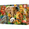 Puzzle - 500 pièces - Les animaux sauvages - 48x34cm - Educa
