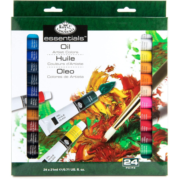 photo-Peinture à l'huile - 24 tubes de 21ml - Assortiment de couleurs - Royal & Langnickel