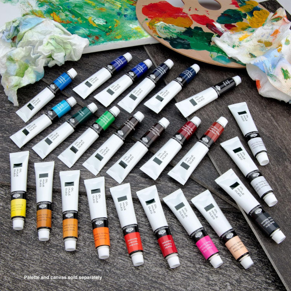 Peinture à l'huile - 24 tubes de 21ml - Assortiment de couleurs - Royal & Langnickel