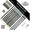 Crayons graphite, fusains et accessoires - 21 pièces - Royal & Langnickel