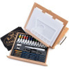 photo-Coffret - Chevalet d'artiste - Peinture acrylique et accessoires - Royal & Langnickel