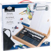 Coffret - Chevalet d'artiste - Peinture acrylique et accessoires - Royal & Langnickel