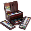 Coffret - Peinture aquarelle et à l'huile - Accessoires - 80 pièces - Royal & Langnickel