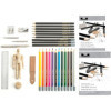 Coffret - Crayons couleurs et graphite - Esquisse et dessin - Initiation - Royal & Langnickel
