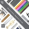 Coffret - Crayons couleurs et graphite - Esquisse et dessin - Initiation - Royal & Langnickel