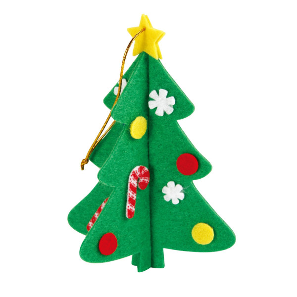 Kit sapin de Noël - Feutrine - Plus de 600 pièces - A assembler - Ctop