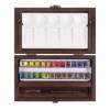 Peinture aquarelle - Extra-fine - Coffret bois - 24 godets + accessoires - Rembrandt