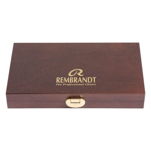 Peinture aquarelle - Extra-fine - Coffret bois - 24 godets + accessoires - Rembrandt