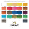 Peinture aquarelle - Extra-fine - Coffret bois - 24 godets + accessoires - Rembrandt