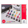 photo-Peinture acrylique - Coffret XL pour débutants - 12 tubes de 40ml + accessoires - Van Gogh