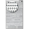Lettres et chiffres - Noirs - Transfert - Autocollant - 3mm hauteur - Decadry