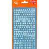 photo-Lettres et chiffres - Blancs - Transfert - Autocollant - 6mm hauteur - Decadry
