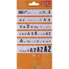 Lettres et chiffres - Blancs - Transfert - Autocollant - 6mm hauteur - Decadry