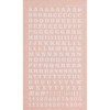 Lettres et chiffres - Blancs - Transfert - Autocollant - 6mm hauteur - Decadry