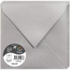 photo-Enveloppes - Carré - 165x165mm - Pollen - Argent - 20 unités - Clairefontaine